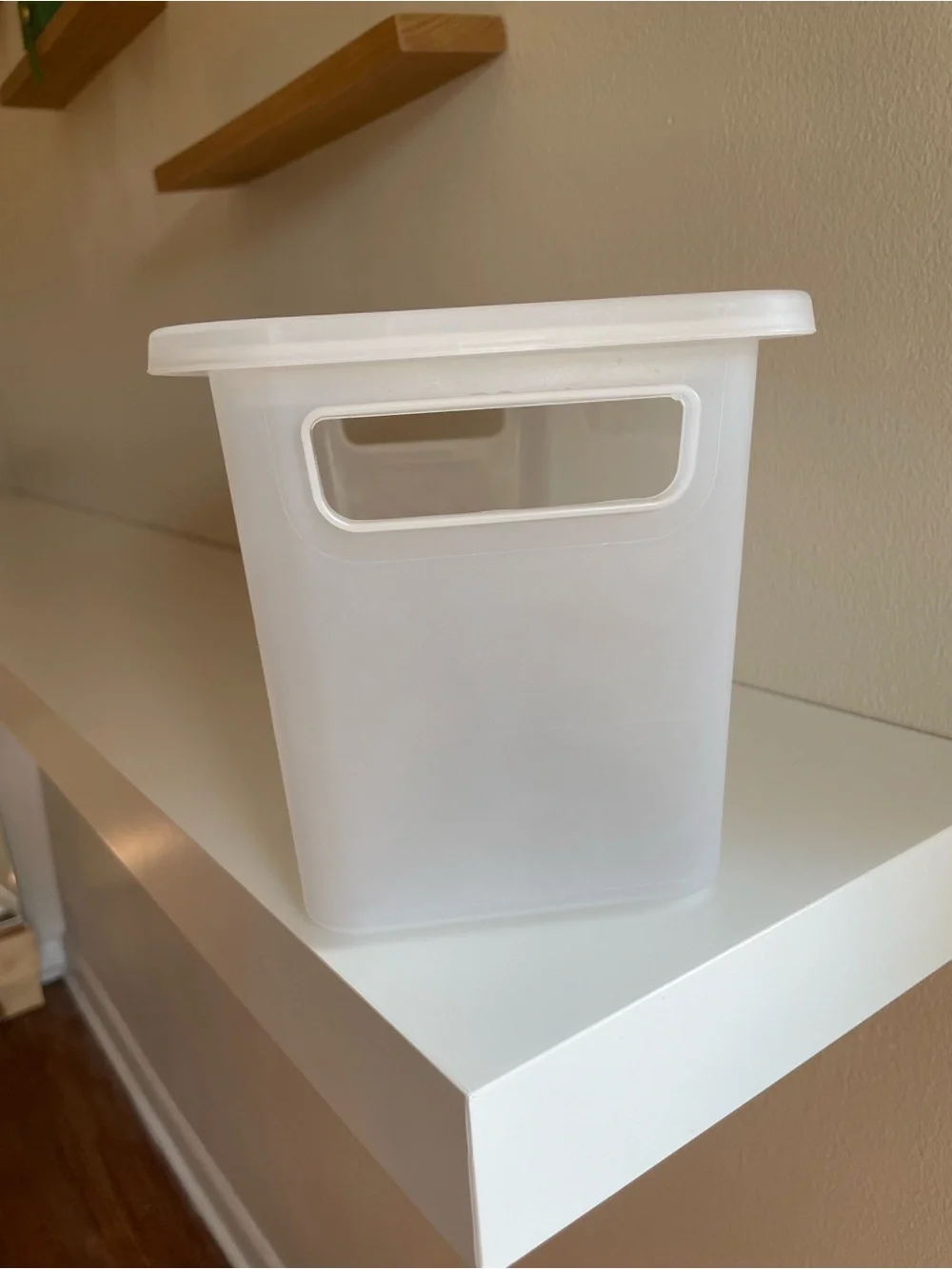 Target White Plastic Storage Bin with Removable Lid